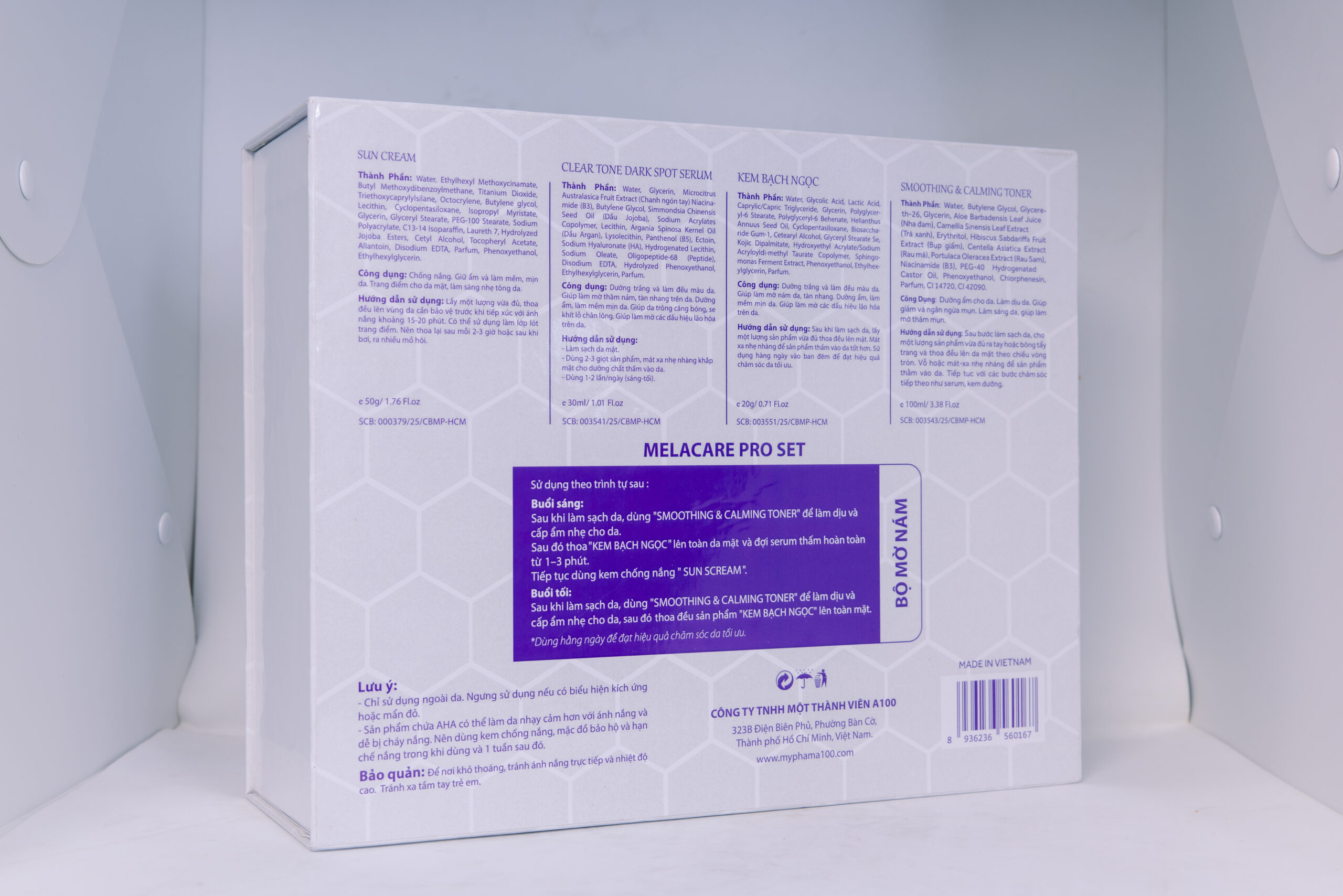 Bộ Chăm Sóc Da Nám Và Da Xạm - Melacare Pro Set (4 sản phẩm) - Ảnh 3